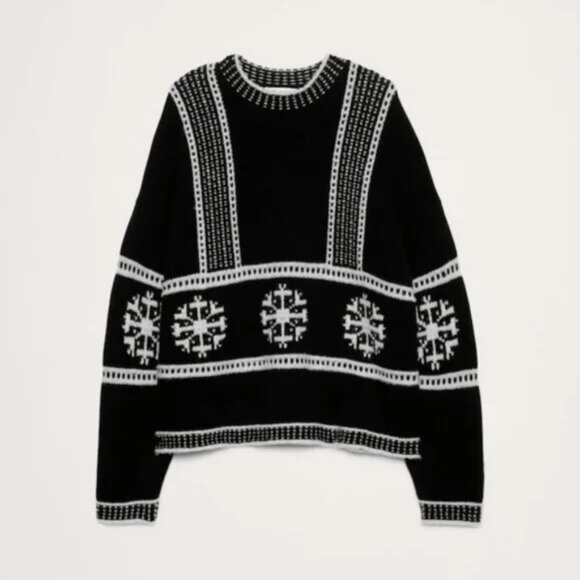 NWT Banana Republic Fair Isle Crew-neck Sweater 2025 HOLIDAY Collection Preview - Picture 2 of 10